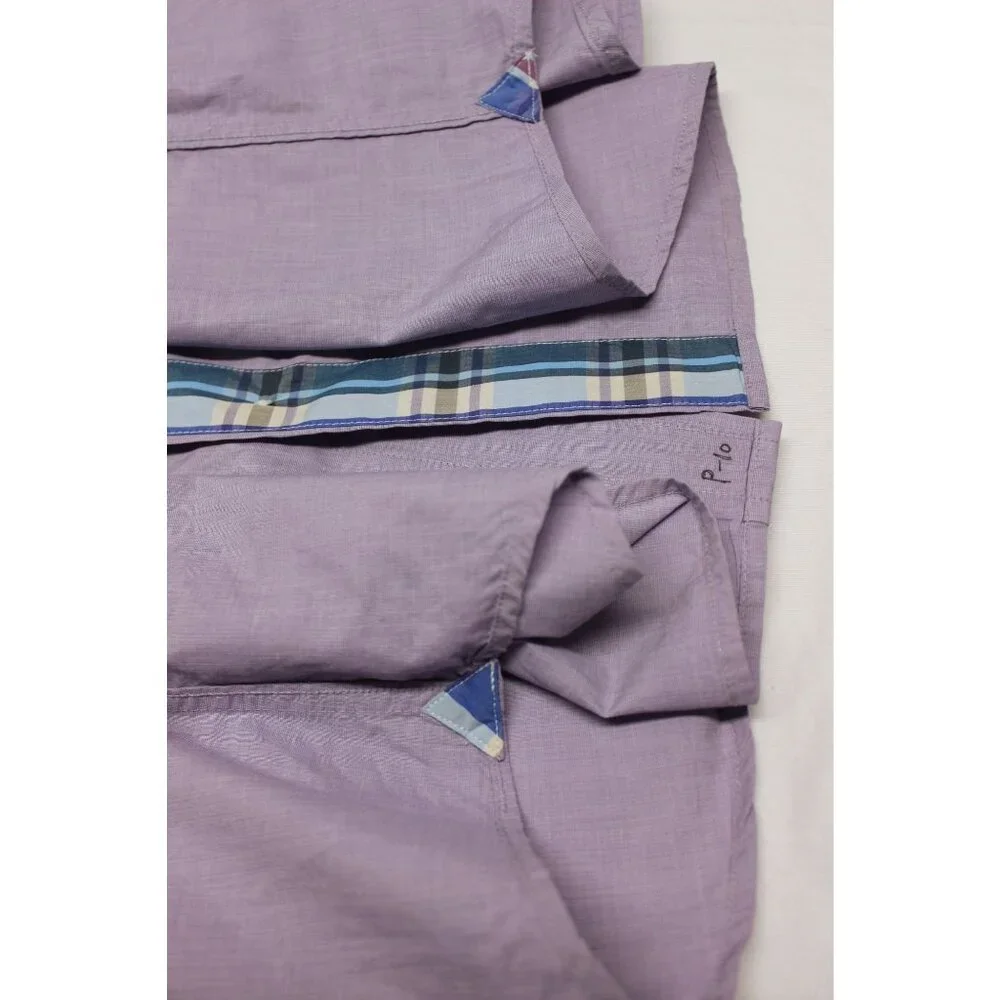 Banana Republic men's soft‎ wash light purple short sleeve button down shirt XL